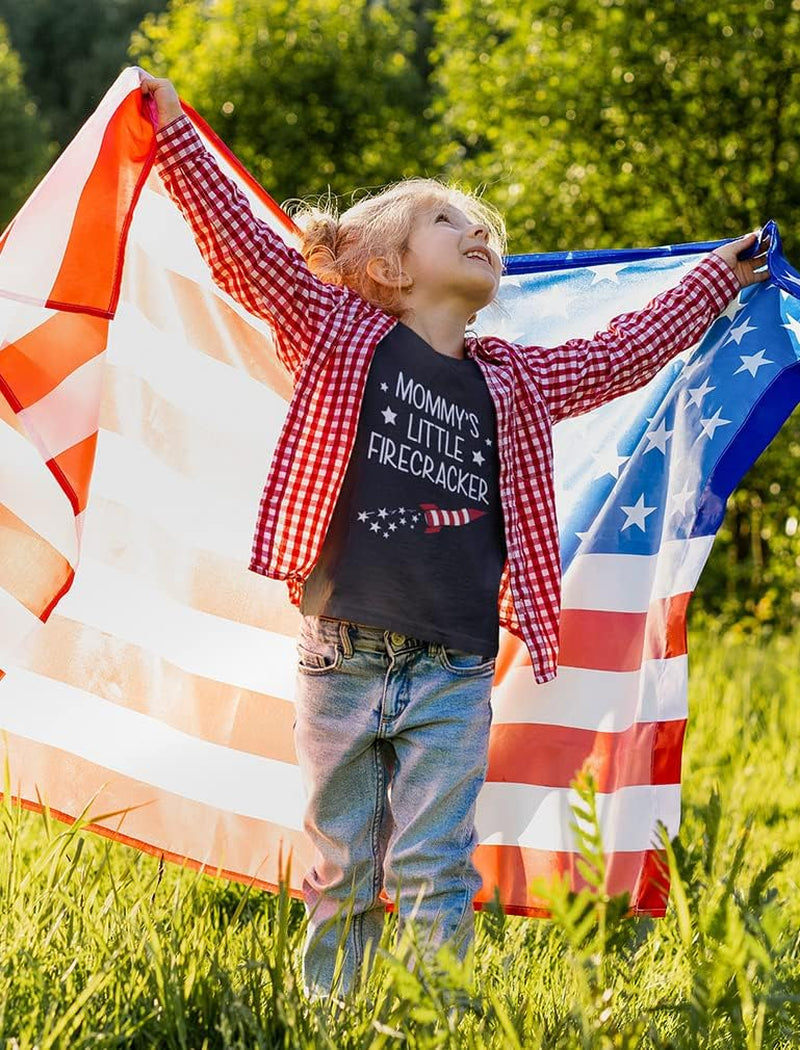 Mommy'S Little Firecracker Cute 4Th of July Toddler Infant Kids T-Shirt